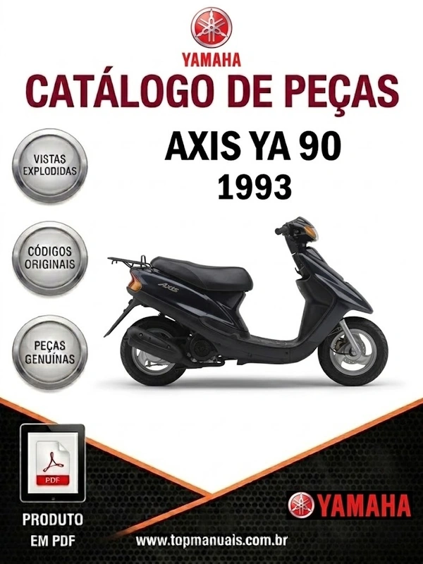 Catálogo De Peças – Yamaha – AXIS YA 90 – 1993