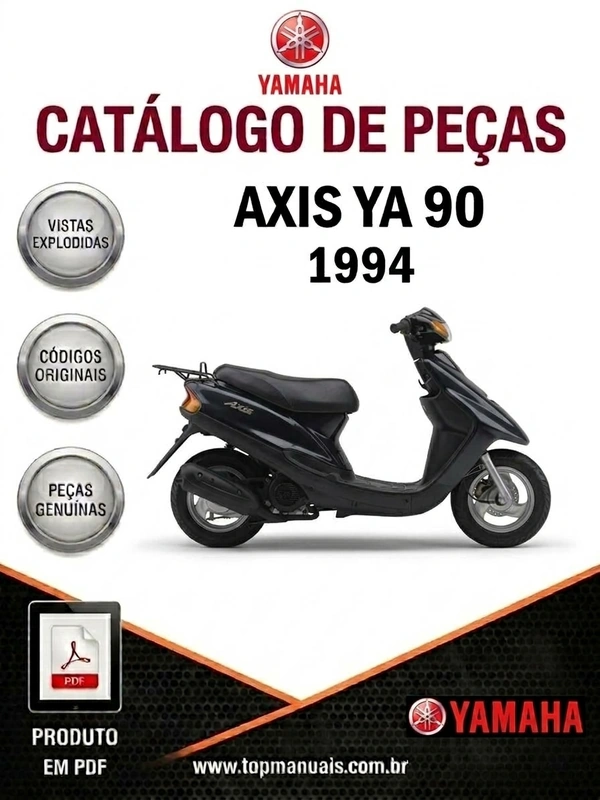 Catálogo De Peças – Yamaha – AXIS YA 90 – 1994