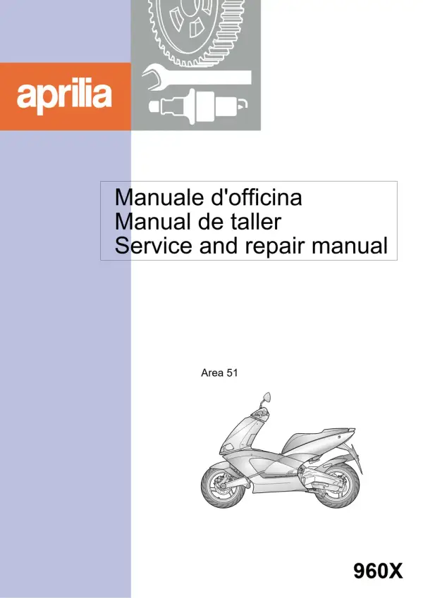 Manual De Serviços – Aprilia – Area 51 – 1999