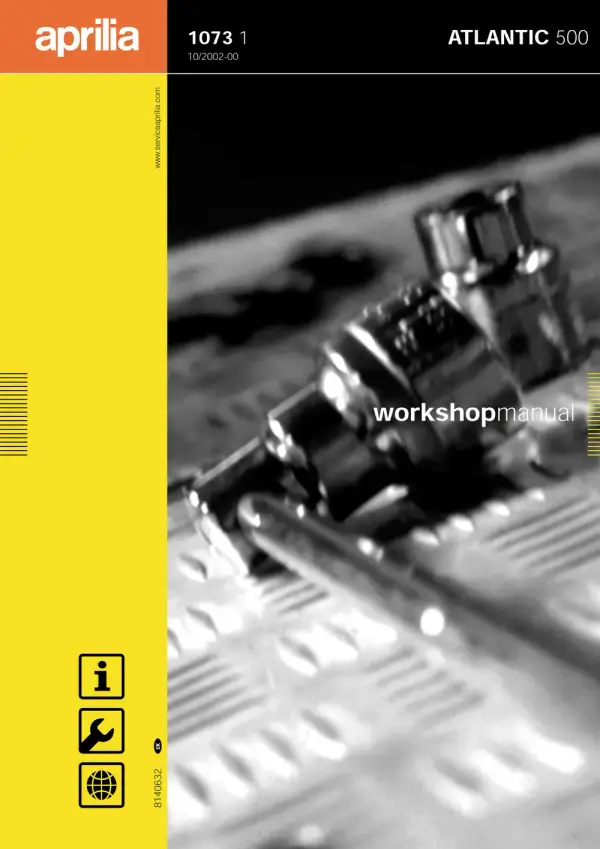 Manual De Serviços – Aprilia – Atlantic 500 – 2002 – 2004