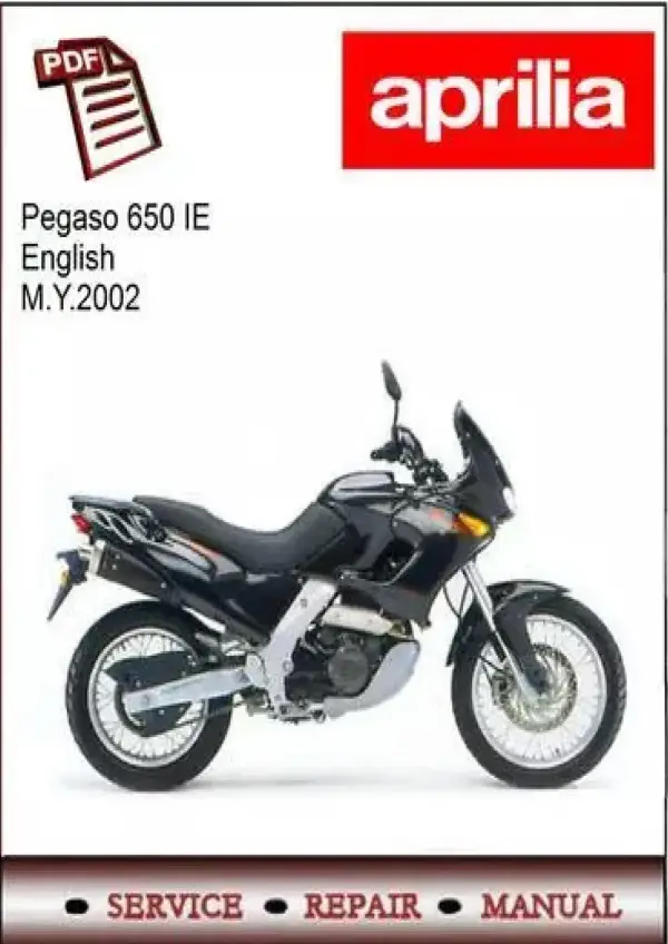 Manual De Serviços – Aprilia – Pegaso 650 I.E. – Pegaso 650 – 2002