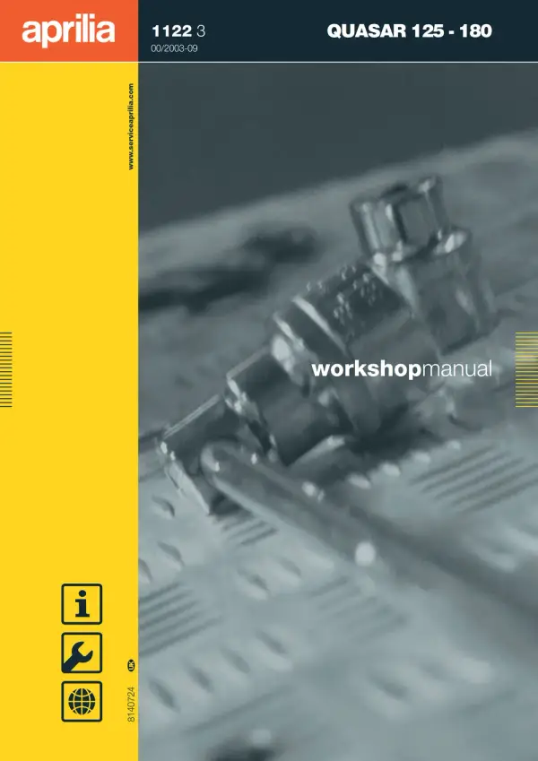 Manual De Serviços – Aprilia – Quasar 125 – 180 – 2003