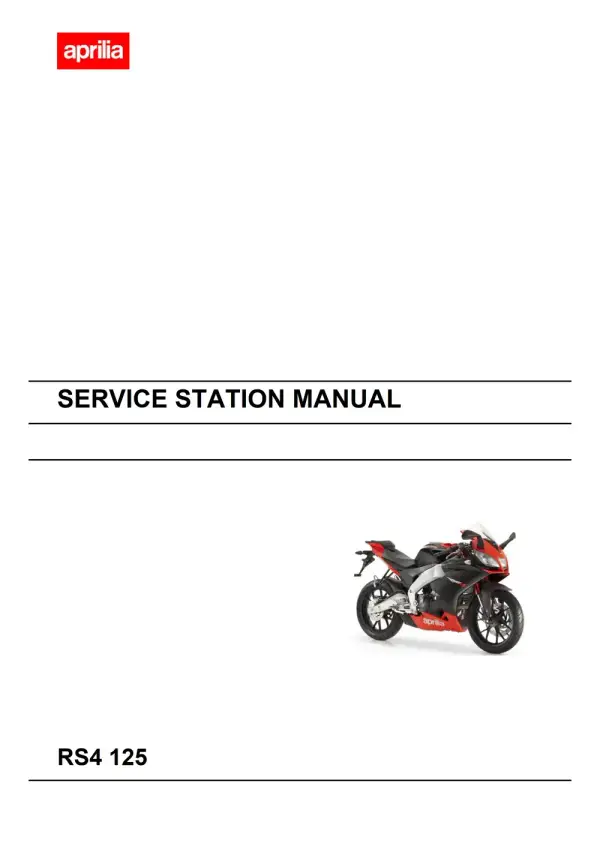 Manual De Serviços – Aprilia – RS4 125 – 2011