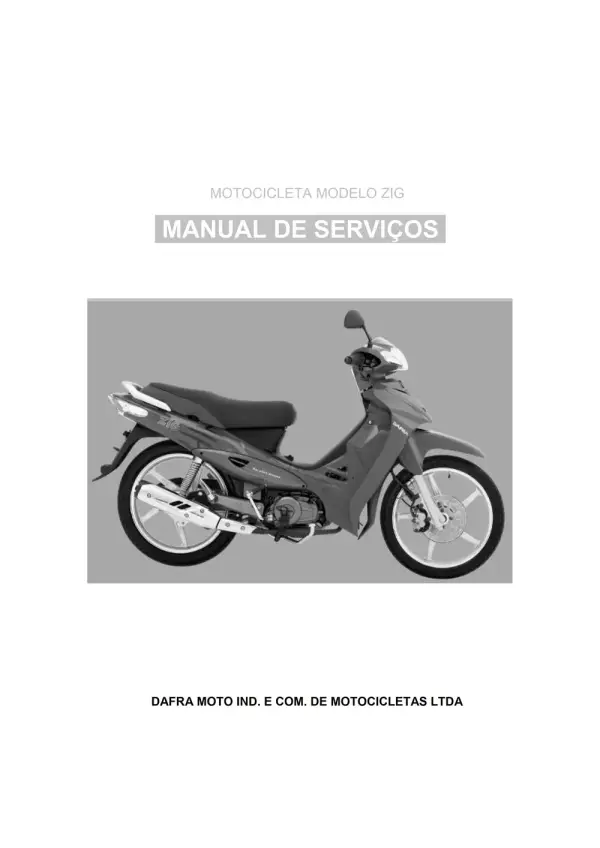Manual De Serviços – Dafra – Zig 100 – 2009 – 2012