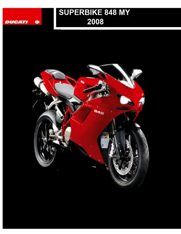 Manual De Serviços – Ducati – SuperBike 848 – 2008 – 2009