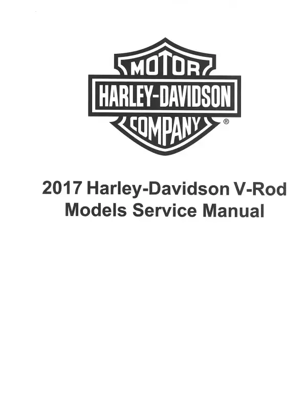 Manual De Serviços – Harley Davidson – V-rod Models – 2017