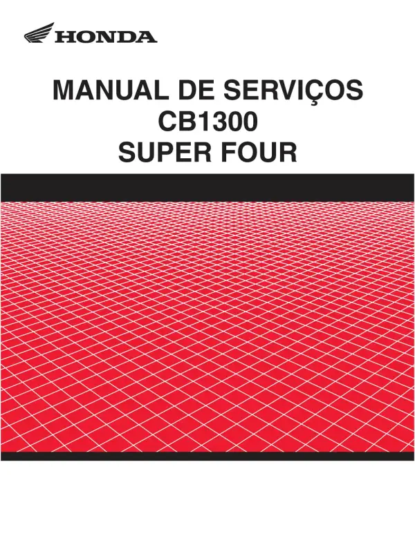 Manual De Serviços – Honda – CB 1300 Super Four – 2008