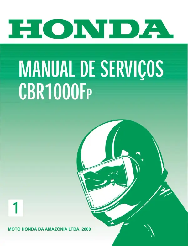Manual De Serviços – Honda – CBR 1000F – 1992 – 2000