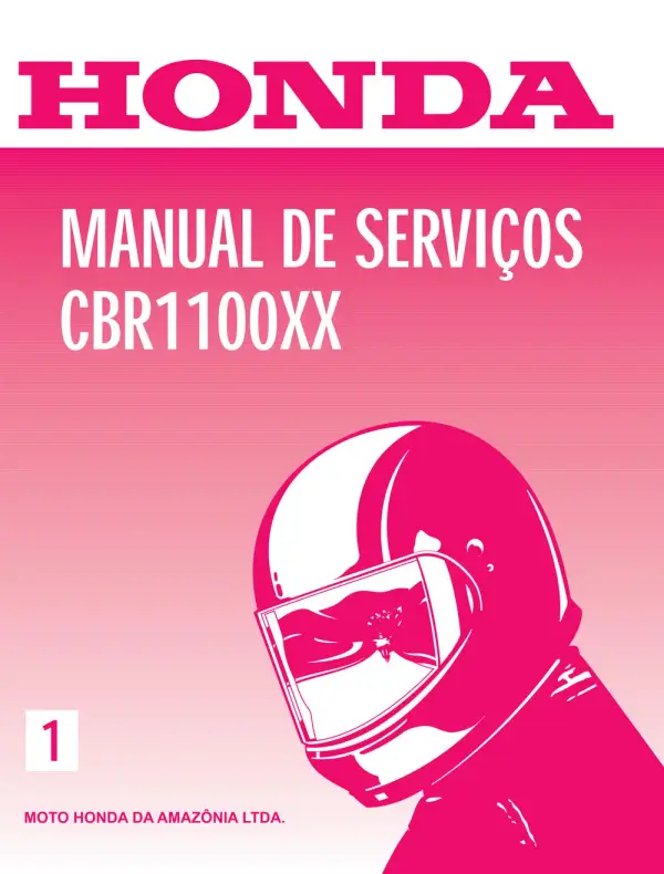 Manual De Serviços – Honda – CBR 1100 XX – 1998
