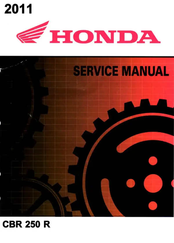 Manual De Serviços – Honda – CBR 250R – CBR 250RA – 2011