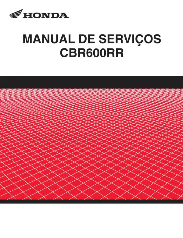 Manual De Serviços – Honda – CBR 600 RR – 2004 – 2006