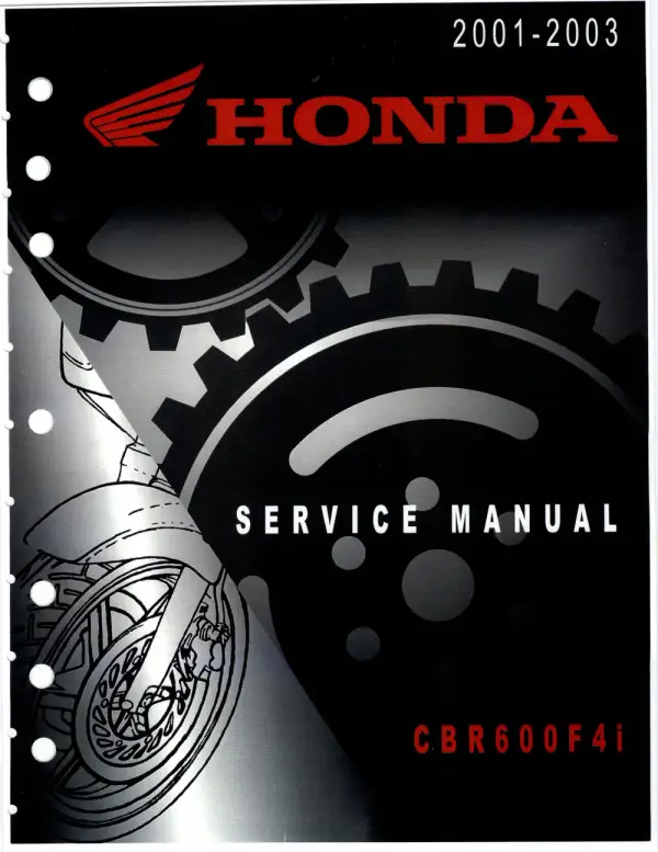 Manual De Serviços – Honda – CBR 600F4i – 2001 – 2003