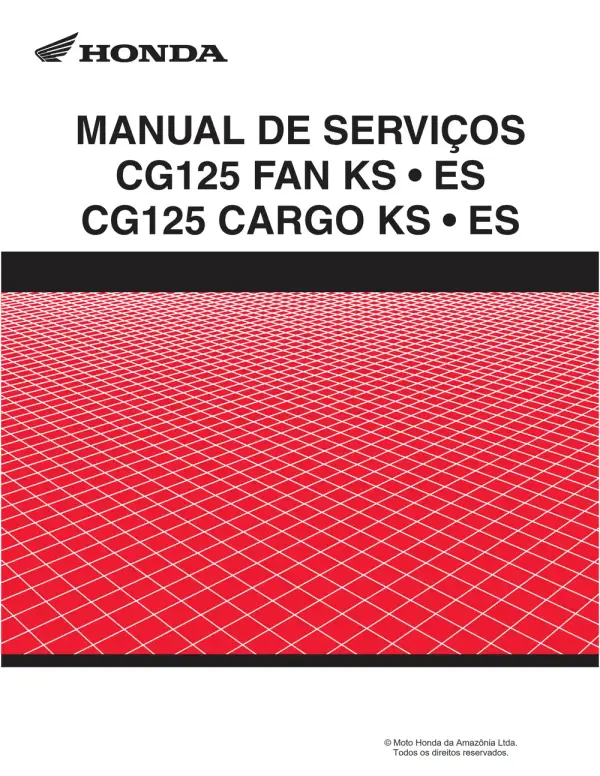 Manual De Serviços – Honda – CG 125 Fan – KS – ES – Cargo – KS – ES – 2008
