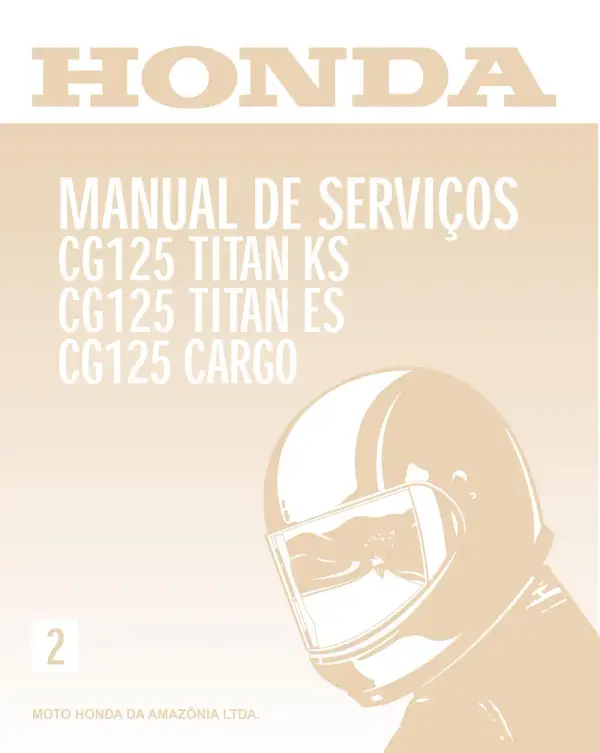 Manual De Serviços – Honda – CG 125 Titan – KS – ES – Cargo – 2004