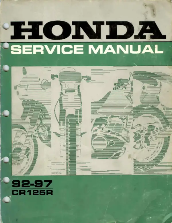 Manual De Serviços – Honda – CR 125 R – 1992 – 1997