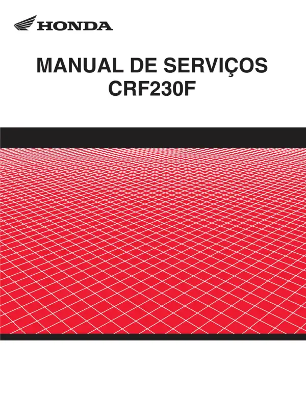 Manual De Serviços – Honda – CRF 230 F – 2007