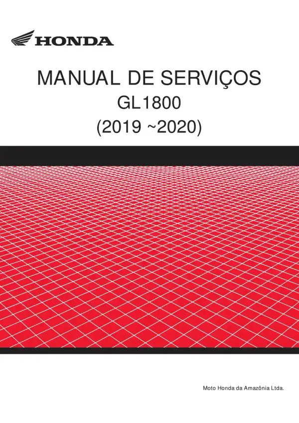 Manual De Serviços – Honda – GL 1800 GOLDWING – 2019 – 2020