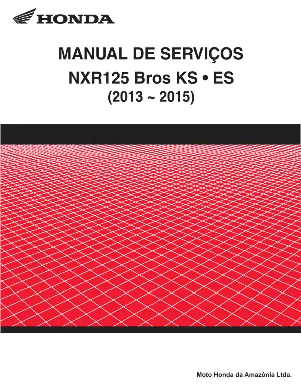 Manual De Serviços – Honda – NXR 125 Bros – KS – ES – 2013 – 2015