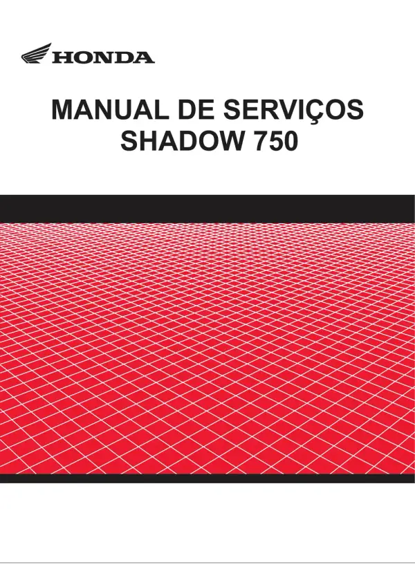Manual De Serviços – Honda – SHADOW 750 – 2006 – 2008
