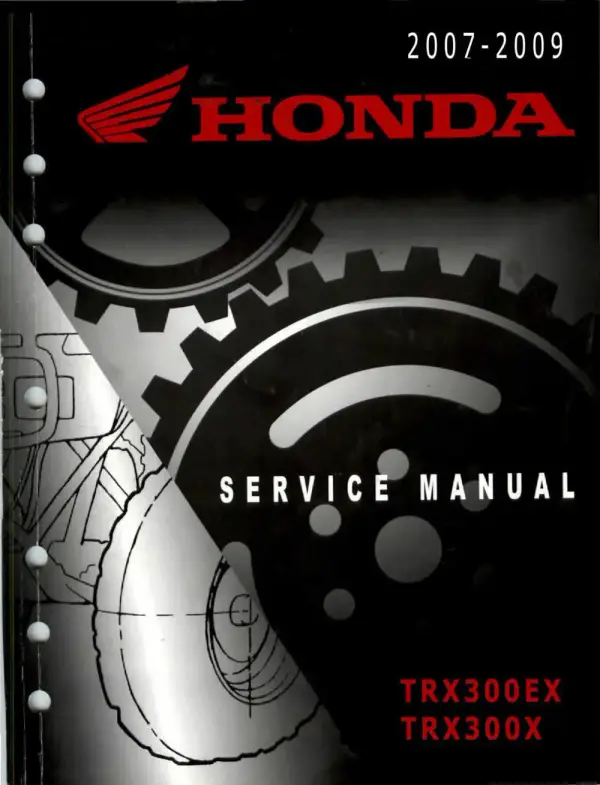 Manual De Serviços – Honda – TRX 300 X – EX – 2007 – 2009