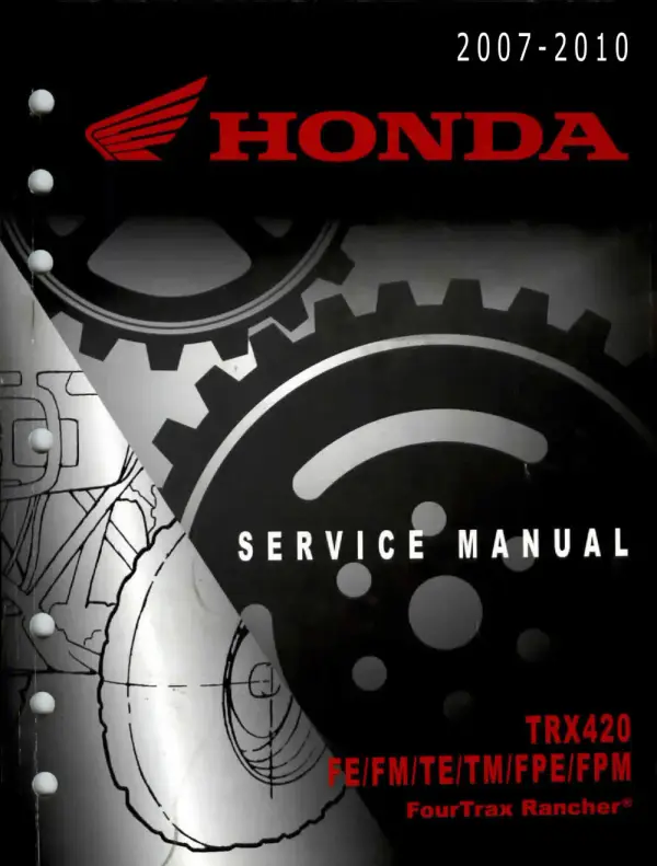 Manual De Serviços – Honda – TRX 420 FOURTRAX RANCHER – 2007 – 2010