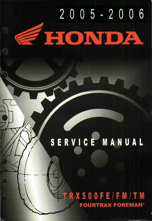 Manual De Serviços – Honda – TRX 500 FE – FM – TM – FOURTRAX FOREMAN – 2005 – 2006