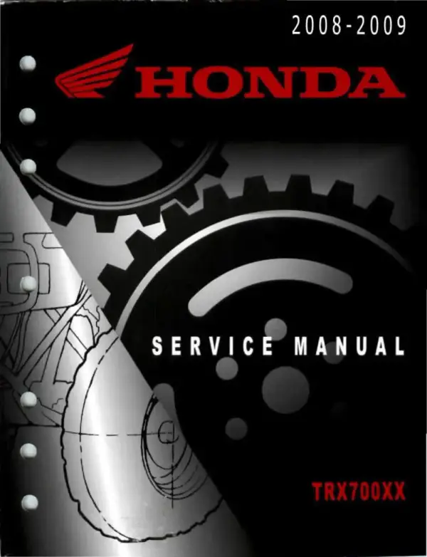 Manual De Serviços – Honda – TRX 700 XX – 2008 – 2009