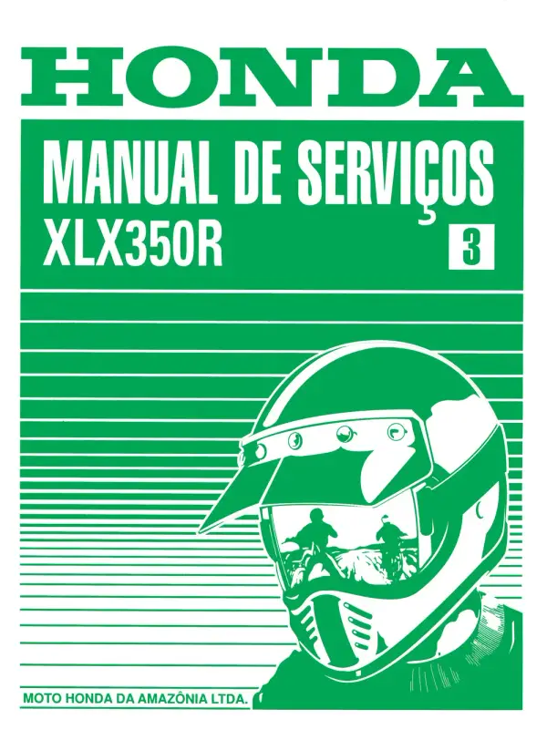 Manual De Serviços – Honda – XLX 350R – 1987 – 1992