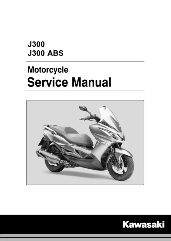 Manual De Serviços – Kawasaki – J 300 – J 300 ABS – 2013 – 2014