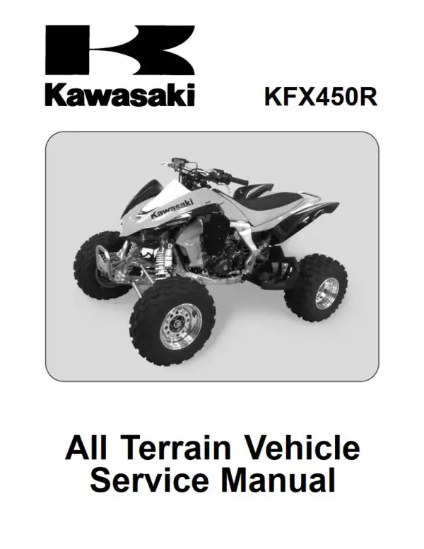 Manual De Serviços – Kawasaki – KFX 450R – 2008 – 2009