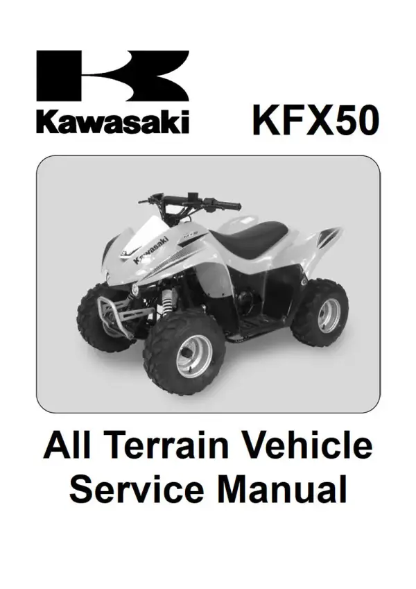 Manual De Serviços – Kawasaki – KFX 50 – 2007 – 2008