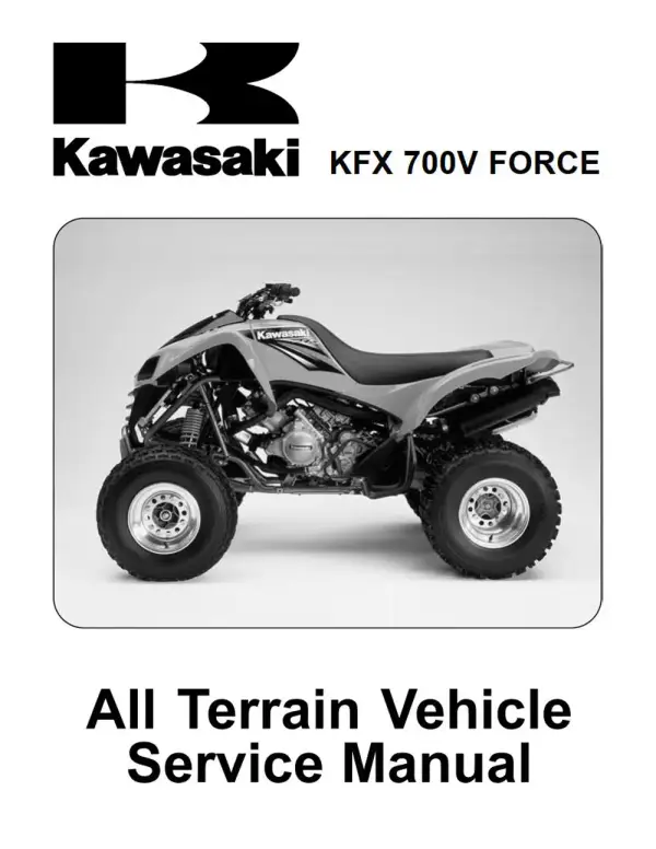 Manual De Serviços – Kawasaki – KFX 700V FORCE – 2003