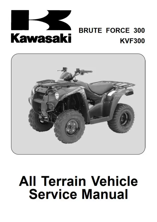 Manual De Serviços – Kawasaki – KVF 300 – BRUTE FORCE 300 – 2012
