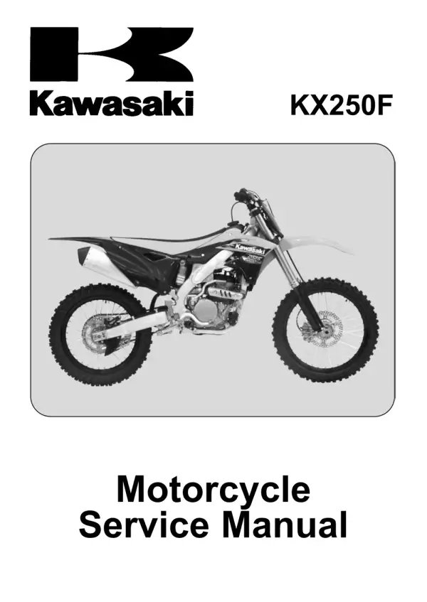 Manual De Serviços – Kawasaki – KX 250F – 2013 – 2014