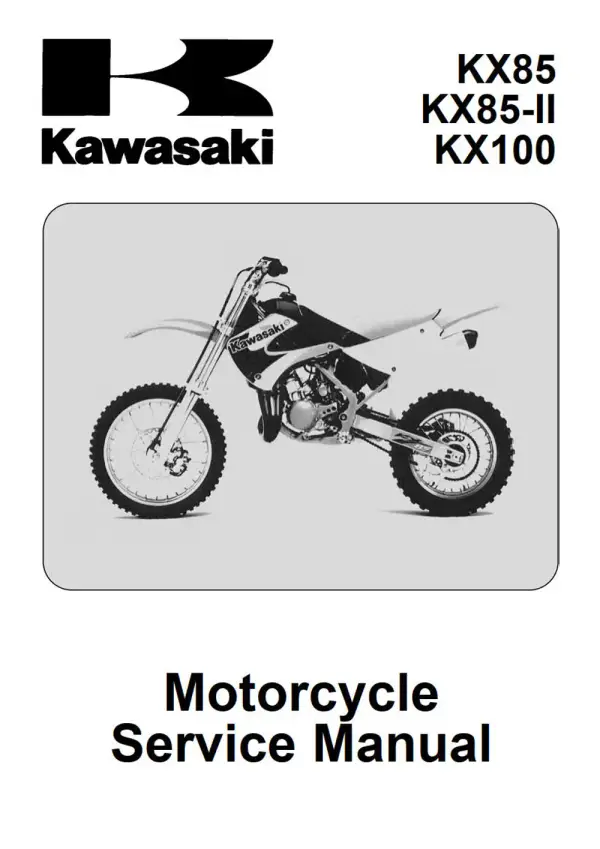Manual De Serviços – Kawasaki – KX 85 – KX 85II – KX 100 – 2001 – 2010