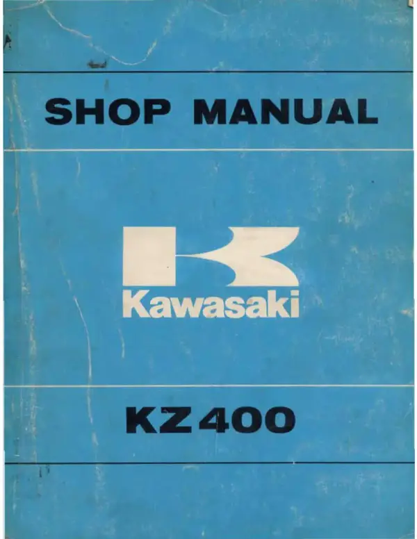 Manual De Serviços – Kawasaki – KZ 400D – KZ 400S – 1974 – 1977