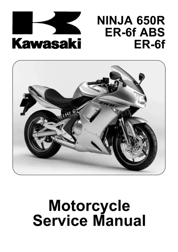 Manual De Serviços – Kawasaki – Ninja 650R – ER-6f – ER-6f ABS – 2006 – 2008