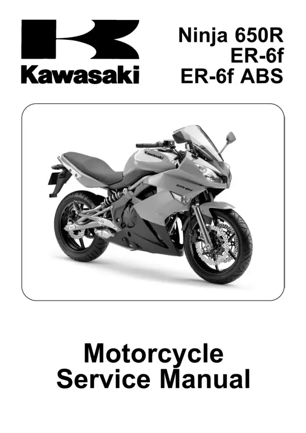 Manual De Serviços – Kawasaki – Ninja 650R – ER-6f – ER-6f ABS – 2009 – 2011