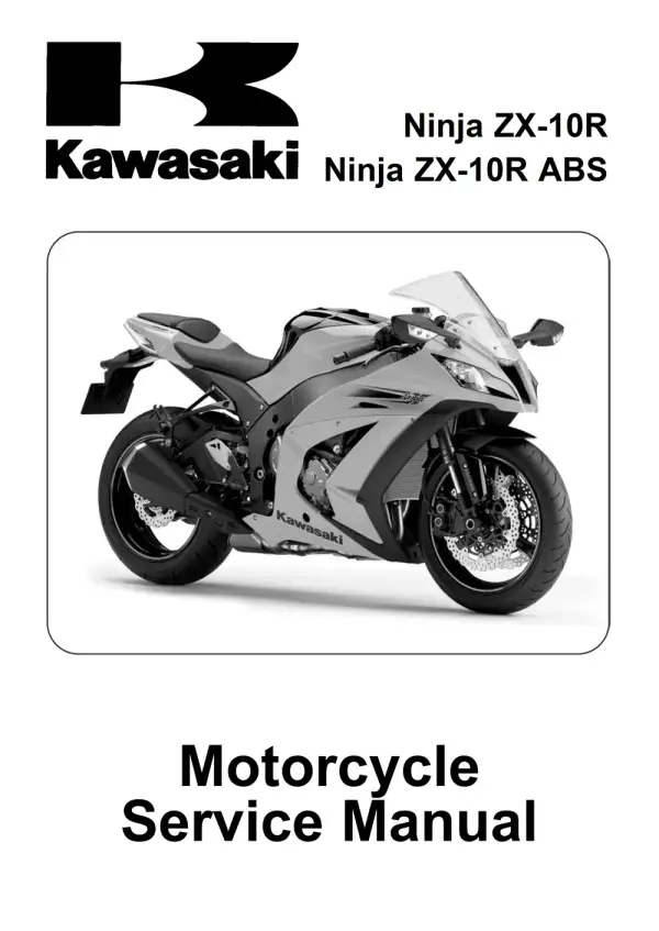 Manual De Serviços – Kawasaki – Ninja ZX-10R – Ninja ZX-10R ABS – 2011 – 2013