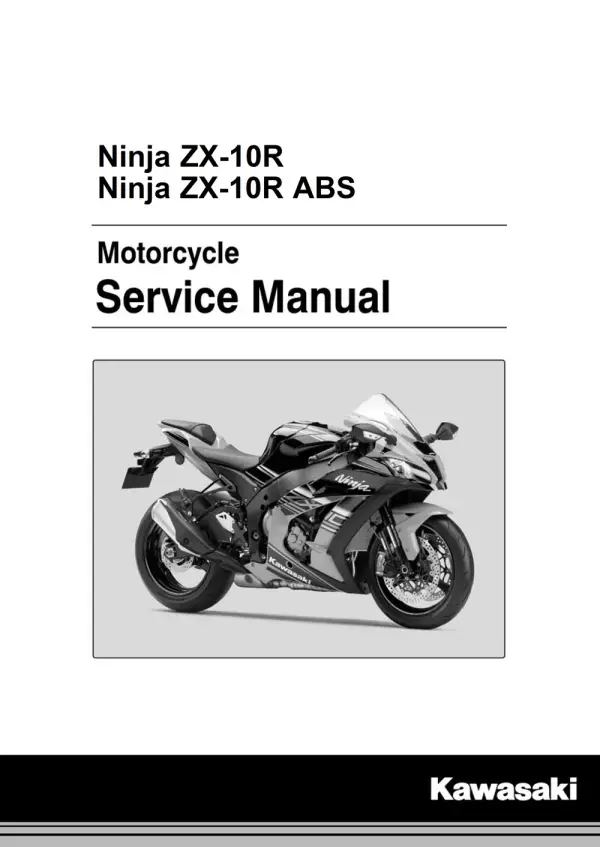 Manual De Serviços – Kawasaki – Ninja ZX-10R – Ninja ZX-10R ABS – 2016