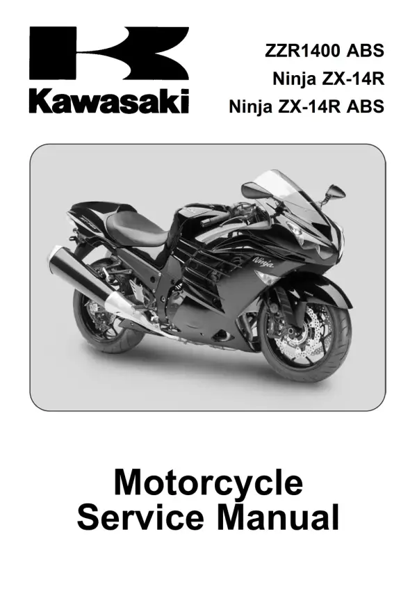 Manual De Serviços – Kawasaki – Ninja ZX-14R – Ninja ZX-14R ABS – ZZR 1400 ABS – 2012