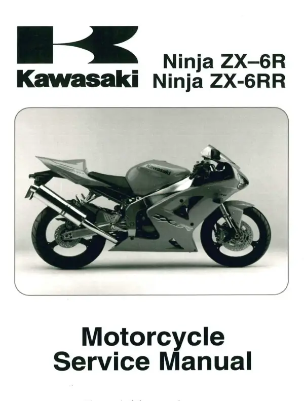 Manual De Serviços – Kawasaki – Ninja ZX-6R – Ninja ZX-6RR – 2003 – 2004