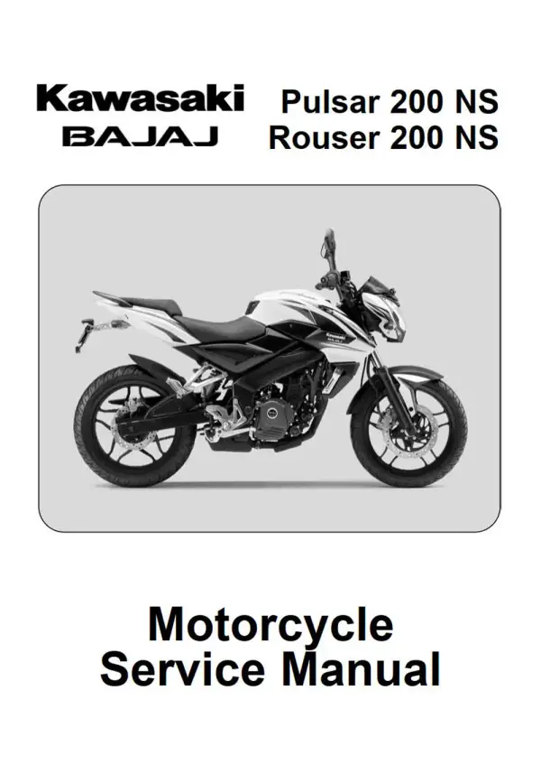 Manual De Serviços – Kawasaki – Pulsar 200 NS – Rouser 200 NS – 2013 – 2014