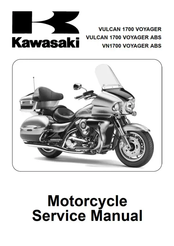 Manual De Serviços – Kawasaki – Vulcan 1700 Voyager – Vulcan 1700 Voyager ABS – VN 1700 Voyager ABS – 2009 – 2010