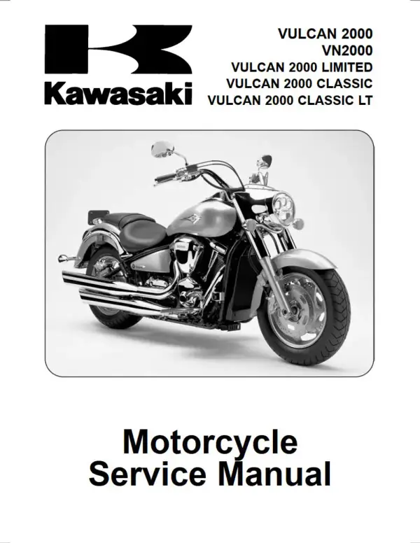 Manual De Serviços – Kawasaki – Vulcan 2000 – Vulcan 2000 Classic – Vulcan 2000 Classic LT – Vulcan 2000 Limited – VN 2000 – 2004 – 2007