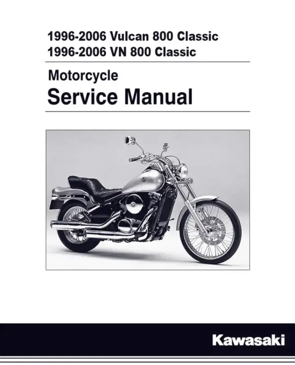 Manual De Serviços – Kawasaki – Vulcan 800 Classic – VN 800 Classic – 1996 – 2006