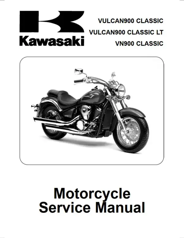 Manual De Serviços – Kawasaki – Vulcan 900 Classic – Vulcan 900 Classic LT – VN 900 Classic – 2006