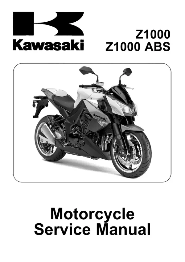 Manual De Serviços – Kawasaki – Z1000 – Z1000 ABS – 2010 – 2013