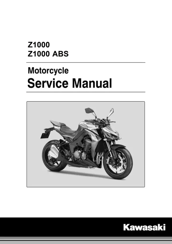 Manual De Serviços – Kawasaki – Z1000 – Z1000 ABS – 2014 – 2015