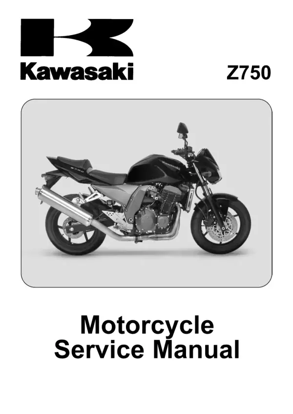 Manual De Serviços – Kawasaki – Z750 – 2004